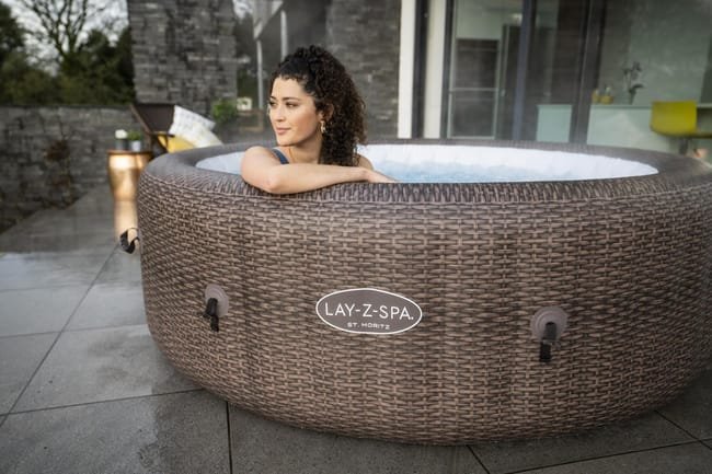 Spa gonflable LAY-Z ST MORITZ BESTWAY, 5/7 places, rond – Image 3