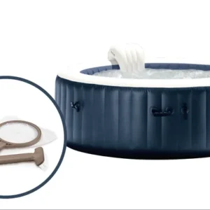Pure Spa gonflable INTEX Blue Navy rond 6 places + Kit d'entretien