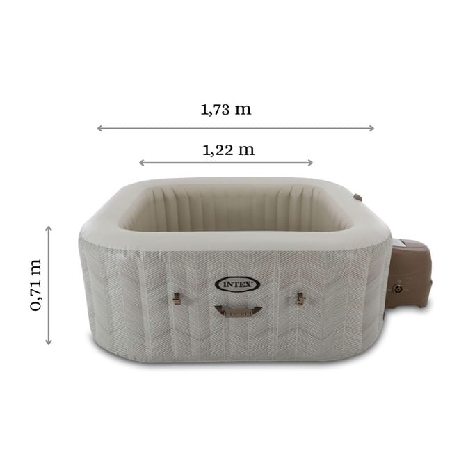 Pure Spa gonflable INTEX CHEVRON carré 4 places – Image 2